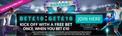 karamba how to use free bet